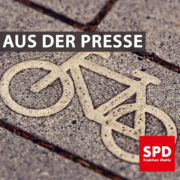 Bild eines Fahrradsymbols. Text: "Aus der Presse"